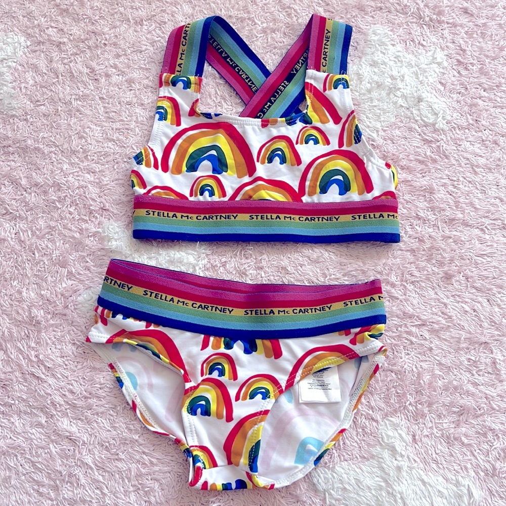 Stella Mc Cartney rainbow girl’s bathing suit new no tags size 4